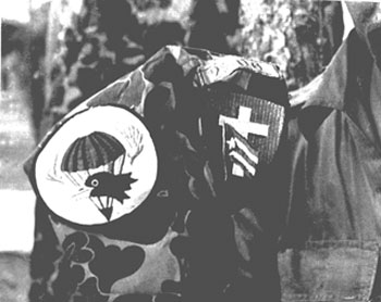 Insignias de los paracaidistas de las fuerzas mercenarias